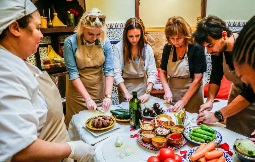 Discover Moroccan Cuisine and promote a cooking class experience in the Heart of the Agafay Desert