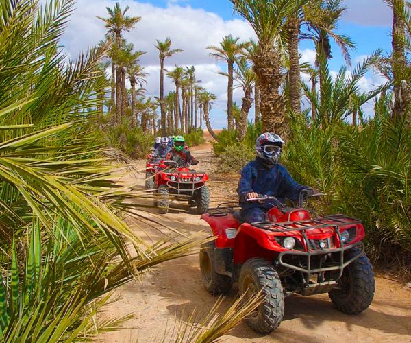 Quad biking in the Marrakech palm grove (Palmeraie)